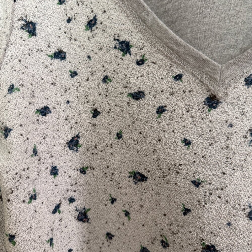 Michael Stars Ruffle Sleeve Reversible Sweatshirt - Picture 7 of 9